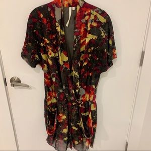 Rachel Roy 24 Hour Wrap Dress Print Size Medium